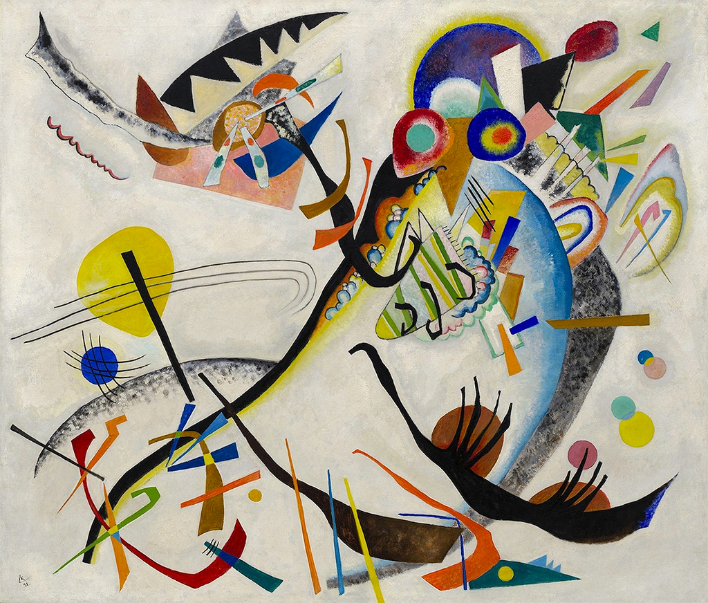 Blue Segment in Detail Wassily Kandinsky